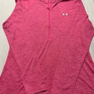 Under Armour Pink Breast Cancer Awareness Quarter-Zip Pullover